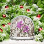 Flowers Photo and Painting Sneeuwbol (Kerstmis)