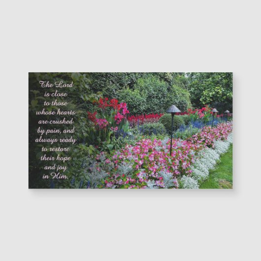 Flowers Photography Encouragement Quote Magnet (Voorkant)