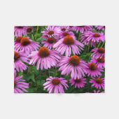 Flowers | Pink Coneflower Garden Fleece Deken (Voorkant (Horizontaal))