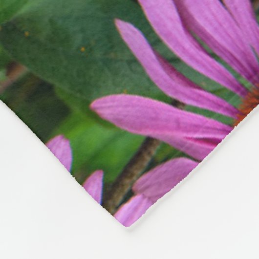Flowers | Pink Coneflower Garden Fleece Deken (Hoek)