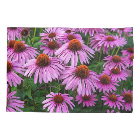 Flowers | Pink Coneflower Garden Kussensloop (Achterkant)