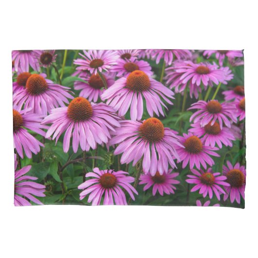 Flowers | Pink Coneflower Garden Kussensloop (Voorkant)