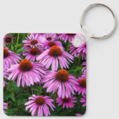 Flowers | Pink Coneflower Garden Sleutelhanger (Achterkant)