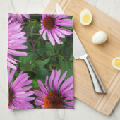 Flowers | Pink Coneflower Garden Theedoek (Quarter Fold)