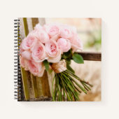 Flowers | Pink Rose Bouquet Notitieboek (Voorkant)