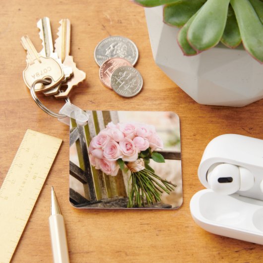 Flowers | Pink Rose Bouquet Sleutelhanger (Bureau)