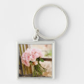 Flowers | Pink Rose Bouquet Sleutelhanger (Voorkant)
