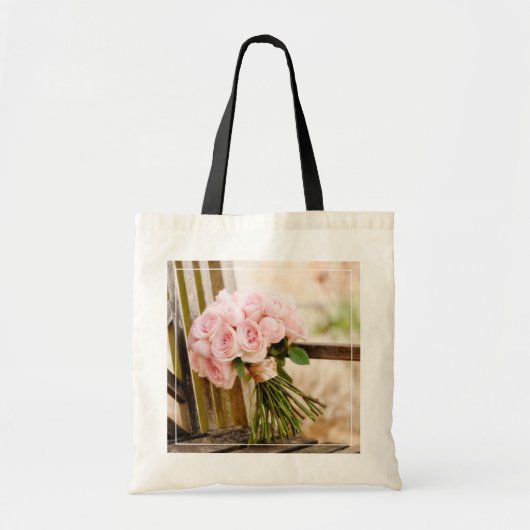 Flowers | Pink Rose Bouquet Tote Bag (Voorkant)