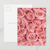 Flowers | Pink Roses Briefkaart (Voorkant / Achterkant)