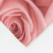 Flowers | Pink Roses Fleece Deken (Hoek)