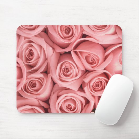 Flowers | Pink Roses Muismat (Met muis)