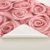 Flowers | Pink Roses Sherpa Deken (3/4)