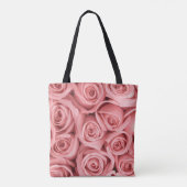 Flowers | Pink Roses Tote Bag (Achterkant)