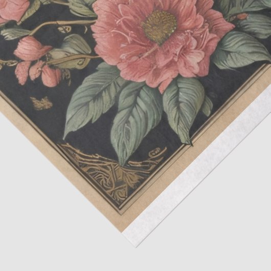 Flowers poems & postcard tissue paper tissuepapier (Detail)