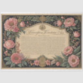 Flowers poems & postcard tissue paper tissuepapier (Voorkant)