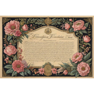 Flowers poems & postcard tissue paper tissuepapier