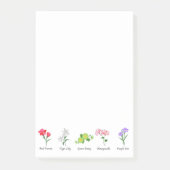 Flowers Post-it Notes (Voorkant)