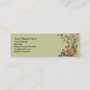 Flowers Profile Card Mini Visitekaartje