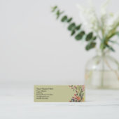 Flowers Profile Card Mini Visitekaartje (Staand voorkant)