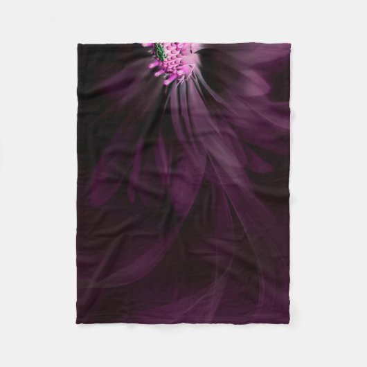 Flowers | Purple Daisy Fleece Deken (Voorkant)