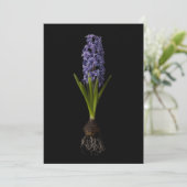 Flowers | Purple Hyacinth Bulb Bedankkaart (Staand voorkant)
