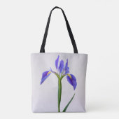 Flowers | Purple Iris Flower Tote Bag (Achterkant)