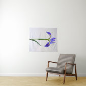 Flowers | Purple Iris Flower Wandkleed (In Situ (horizontaal))