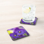 Flowers | Purple Pansie Bier Onderzetter (Rechterzijde)
