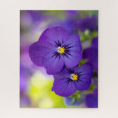 Flowers | Purple Pansie Legpuzzel (Verticaal)
