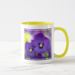 Flowers Purple Pansie Mok