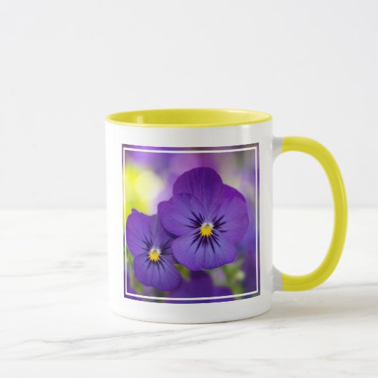 Flowers | Purple Pansie Mok (Rechts)