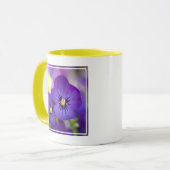 Flowers | Purple Pansie Mok (Voorkant links)