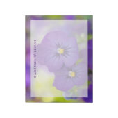 Flowers | Purple Pansie Notitieblok (Linkerzijde)
