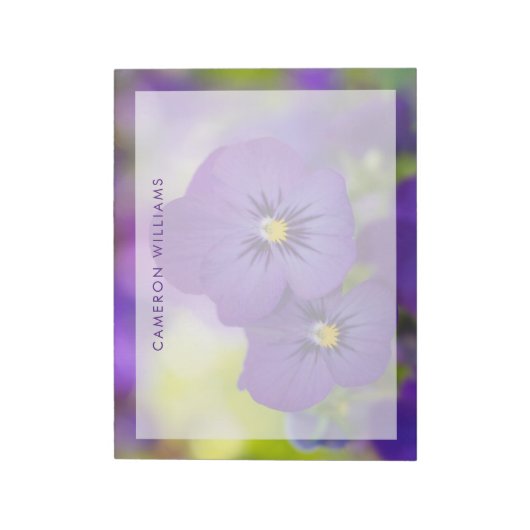Flowers | Purple Pansie Notitieblok (Linkerzijde)