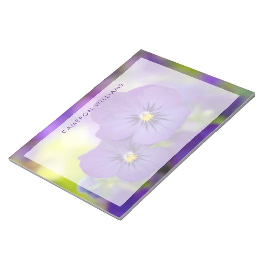 Flowers | Purple Pansie Notitieblok (Schuin)