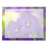 Flowers | Purple Pansie Notitieblok (Voorkant)