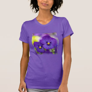 Flowers   Purple Pansie T-shirt