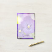 Flowers | Purple Pansies Post-it® Notes (Op bureau)