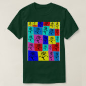 Flowers Rainbow Art 23 van LowEndGraphics 1 T-shirt (Design voorkant)