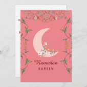 Flowers Ramadan Kareem Holiday Kaart (Voorkant / Achterkant)
