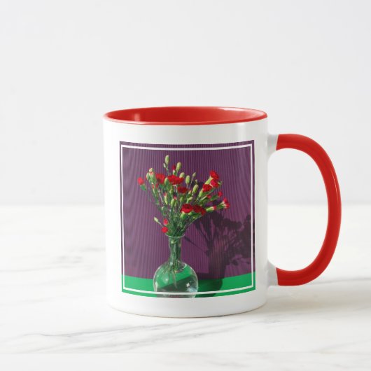 Flowers Red Carantion Bouquet Mok (Rechts)