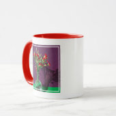 Flowers Red Carantion Bouquet Mok (Voorkant links)