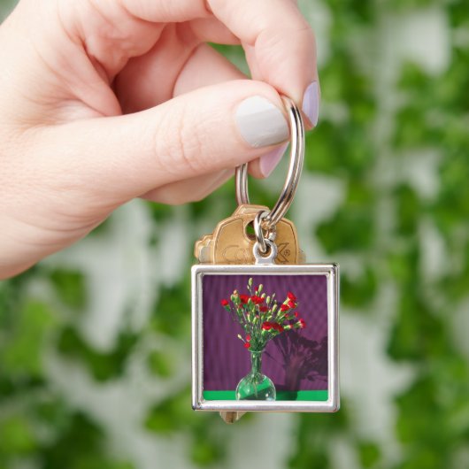 Flowers Red Carantion Bouquet Sleutelhanger (Hand)