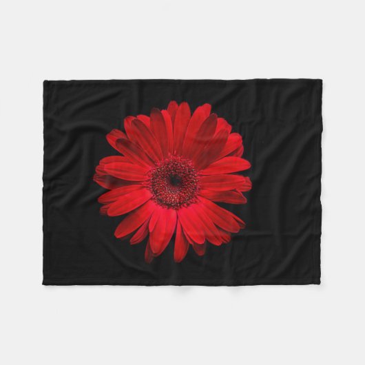 Flowers Red Gerbera Daisy Fleece Deken (Voorkant (Horizontaal))