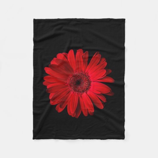 Flowers Red Gerbera Daisy Fleece Deken (Voorkant)
