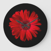 Flowers | Red Gerbera Daisy Grote Klok (Voorkant)