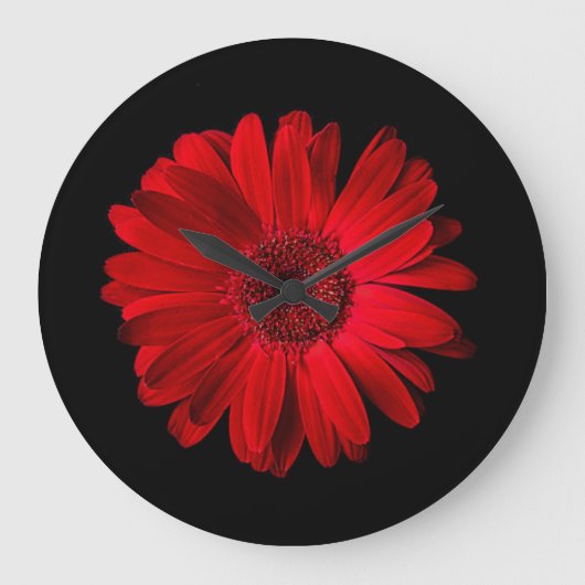 Flowers | Red Gerbera Daisy Grote Klok (Voorkant)