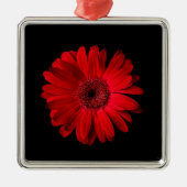 Flowers Red Gerbera Daisy Metalen Ornament (Voorkant)