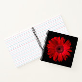 Flowers Red Gerbera Daisy Notitieboek (Binnen)