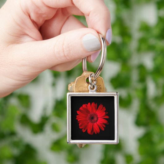 Flowers Red Gerbera Daisy Sleutelhanger (Hand)